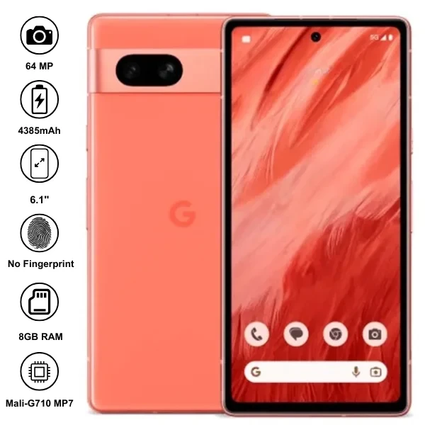 Google Pixel 7a smartphone, available at Mobitel UK